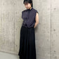 pleated camisole dress (black) *JP