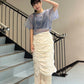 layered sheer top (blue) *JP