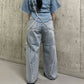 cut-off wide denim (light blue) *JP