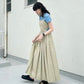 pleated camisole dress (beige) *JP