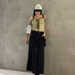 suspender maxi skirt (black) *JP