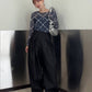 tuck cocoon denim (black) *JP