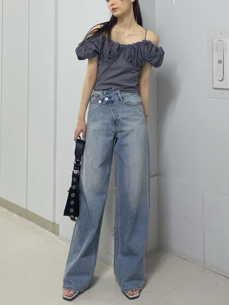 volume sleeve docking top (charcoal) *JP