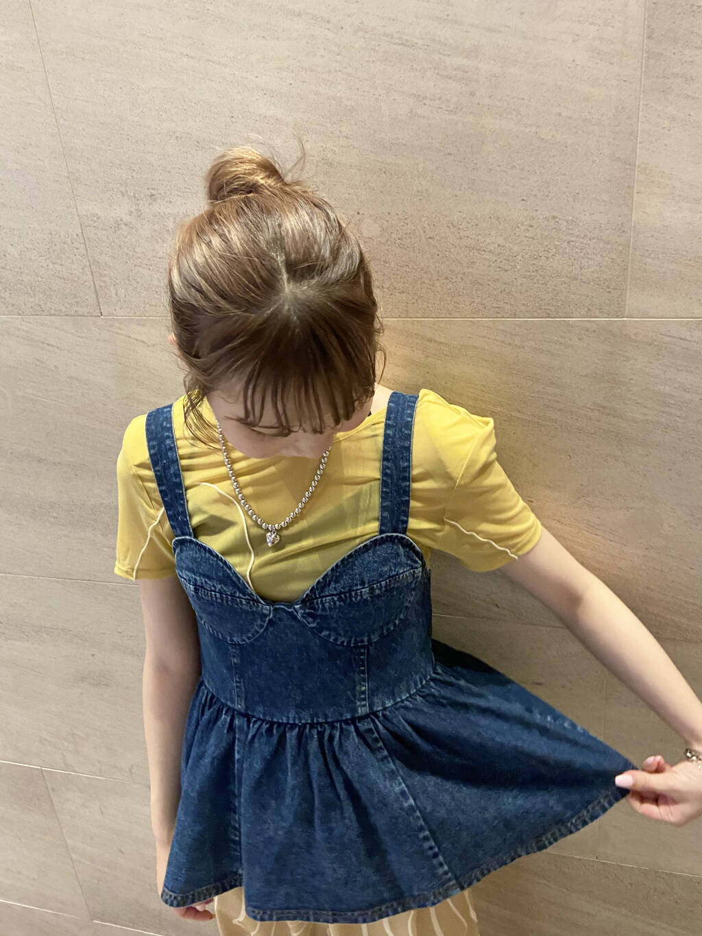 『高橋愛×KBF』denim bustier (blue) *JP