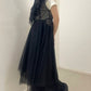 『高橋愛×KBF』frilled tulle dress (black) *JP