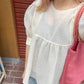 sheer boucle blouse (ivory) *JP