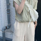 compact ZIP vest (beige) *JP