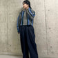 tuck cocoon denim (navy) *JP