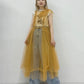 『高橋愛×KBF』frilled tulle dress (apricot) *JP