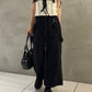 suspender maxi skirt (black) *JP