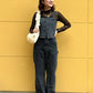 multiway denim tube top (black) *JP