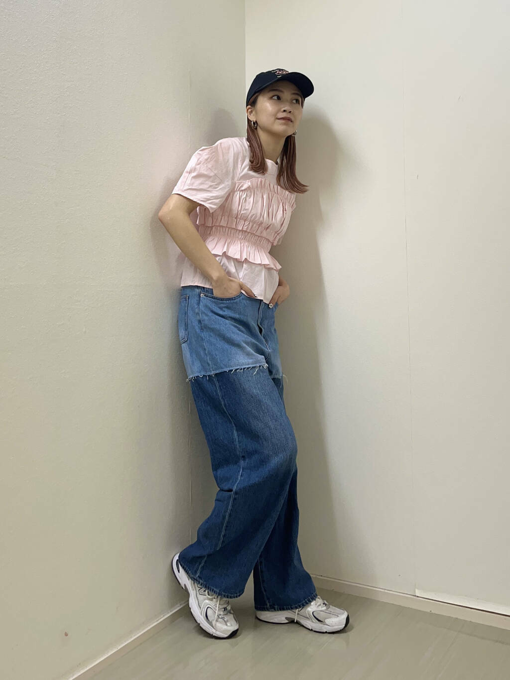 『高橋愛×KBF』shirred bustier blouse (pink) *JP