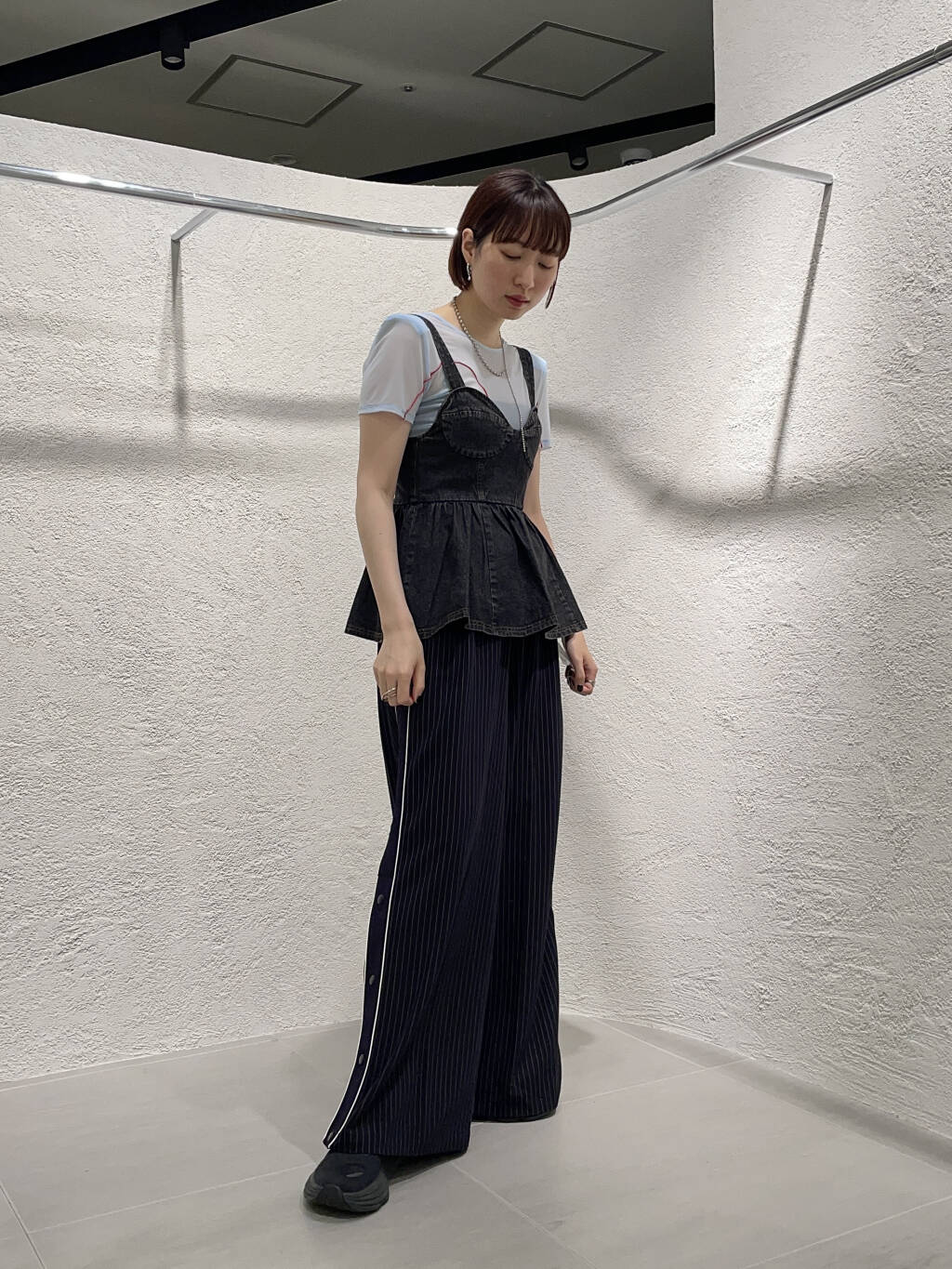 『高橋愛×KBF』denim bustier (black) *JP