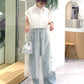 w pocket shirt dress set (white) *JP