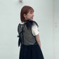 『高橋愛×KBF』frilled tulle dress (black) *JP