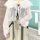 2way nylon gathered skirt (khaki) *JP