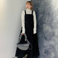 front tuck jumper skirt (black) *JP