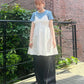 shirred mini dress (white) *JP