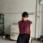 compact ZIP vest (bordeaux) *JP