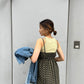 switching maxi cami dress (khakimix) *JP