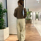 fringe straight pants (ivory) *JP