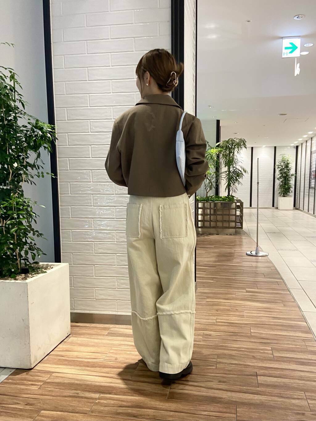 fringe straight pants (ivory) *JP