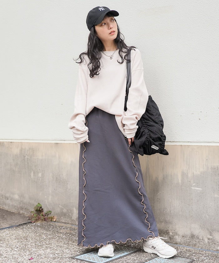 mellow sweat skirt (charcoal) *JP