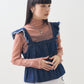 military ruched bustier (blue) *JP