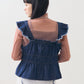 military ruched bustier (blue) *JP