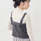 multiway denim tube top (black) *JP