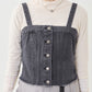 multiway denim tube top (black) *JP