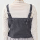 multiway denim tube top (black) *JP