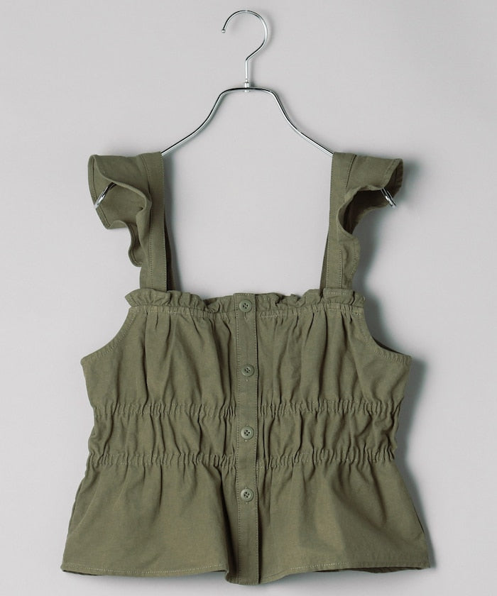 military ruched bustier (olive) *JP