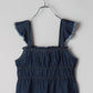 military ruched bustier (blue) *JP