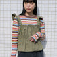 military ruched bustier (olive) *JP