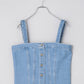 multiway denim tube top (sax blue) *JP