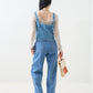 multiway denim tube top (sax blue) *JP