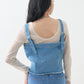 multiway denim tube top (sax blue) *JP