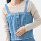 multiway denim tube top (sax blue) *JP