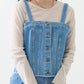 multiway denim tube top (sax blue) *JP