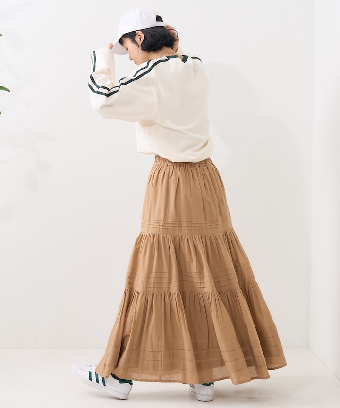 indian pin skirt (camel) *JP