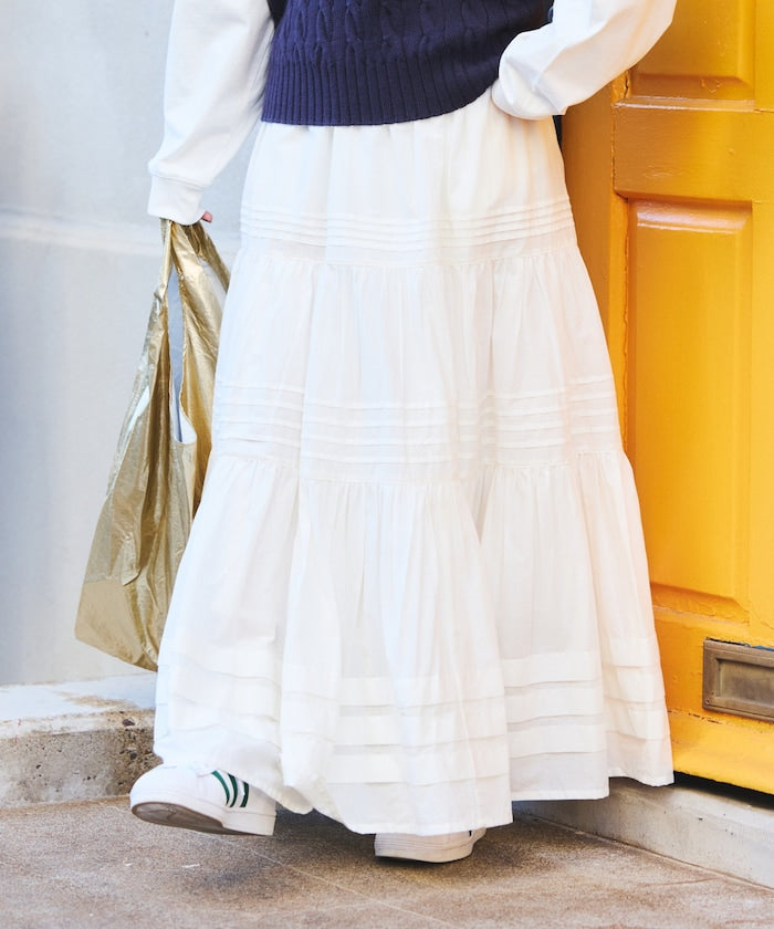 indian pin skirt (white) *JP