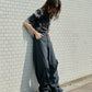 curve line tuck jeans (grey) *JP