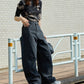 curve line tuck jeans (grey) *JP