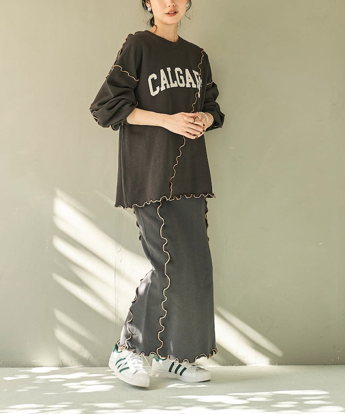 mellow sweat skirt (charcoal) *JP