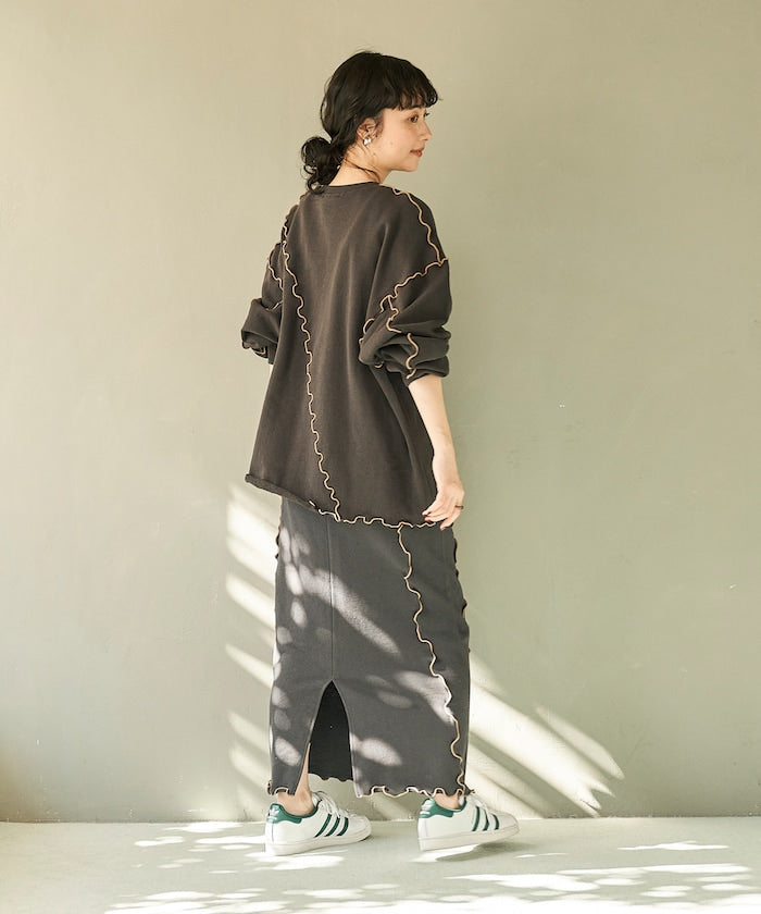 mellow sweat skirt (charcoal) *JP