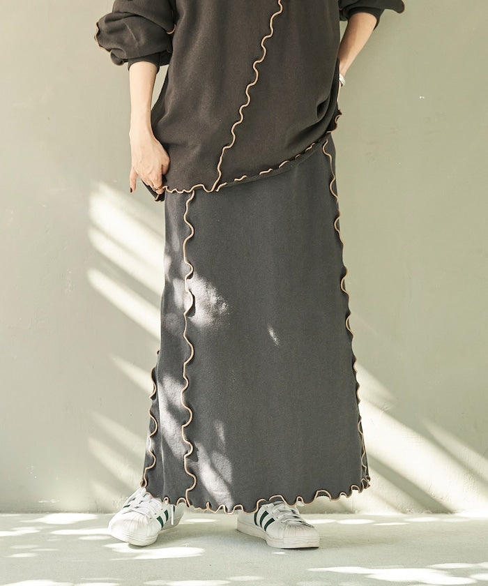 mellow sweat skirt (charcoal) *JP