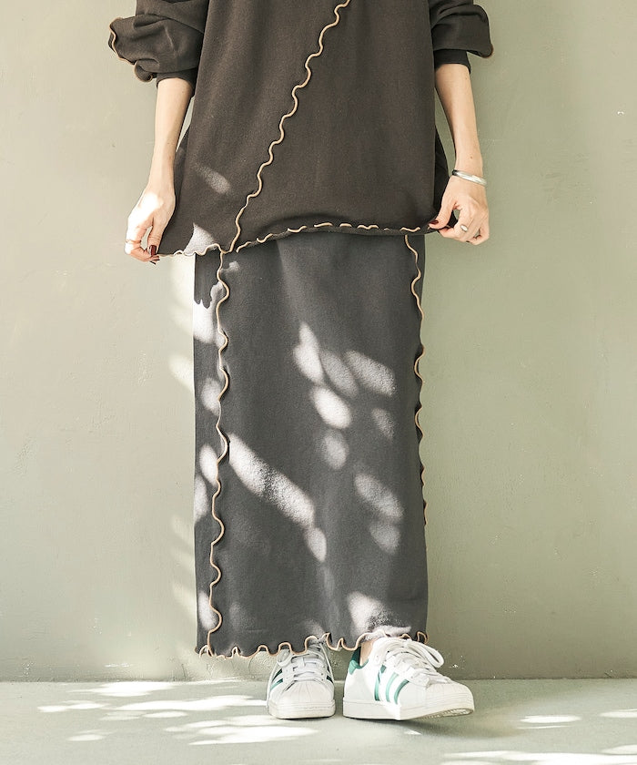 mellow sweat skirt (charcoal) *JP