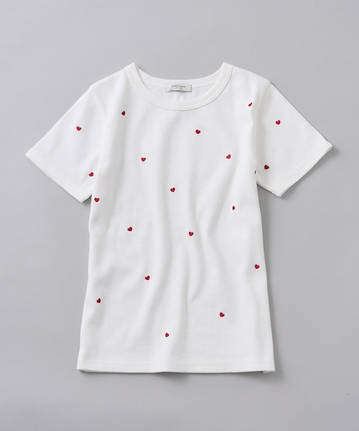 mini heart tee (white) *JP