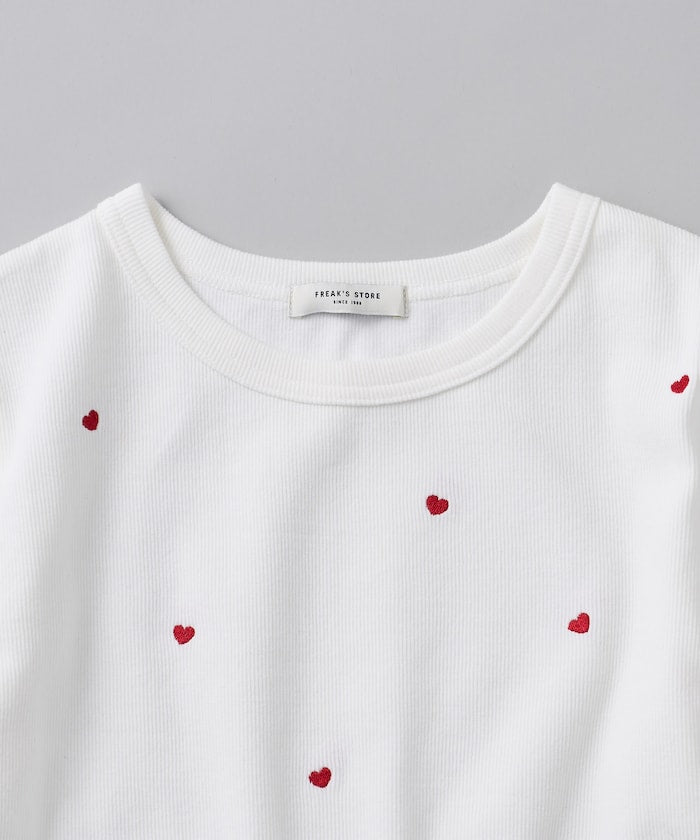 mini heart tee (white) *JP